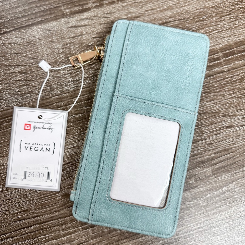 Jen & Co Slim Wallet - Turquoise - NWT - Picture 2 of 3